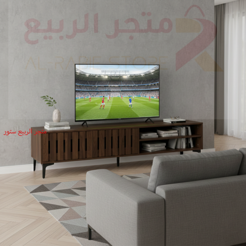 طاولة بلازما (تلفاز) خشب بني 2باب 2رف رقم 000181