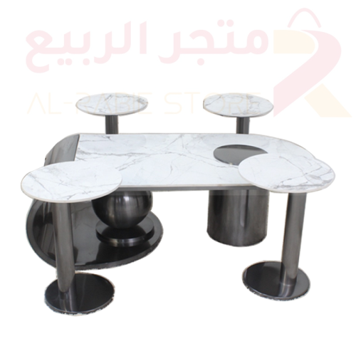 طقم طاولات سيراميك كنب 5قطع رقم T-15-1