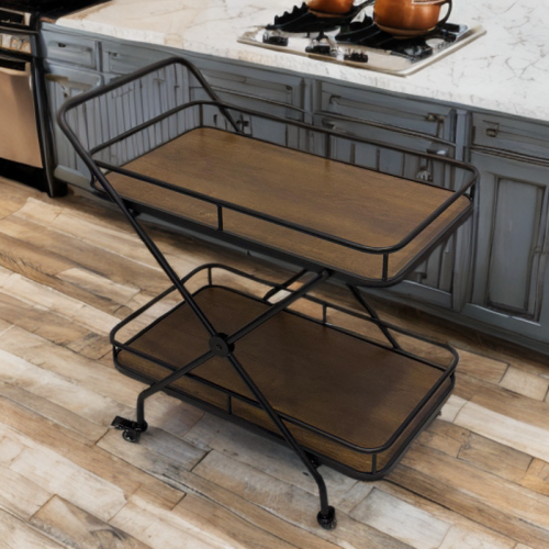 عربية تقديم خشب بني محروق رقم 5003COF