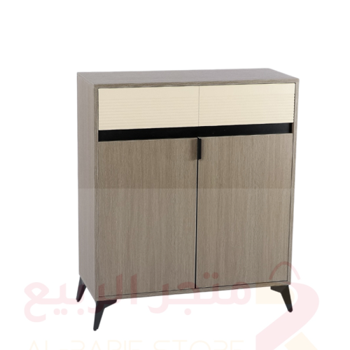 دولاب (جزامة) أحذية خشب 2باب 2درج رقم X234