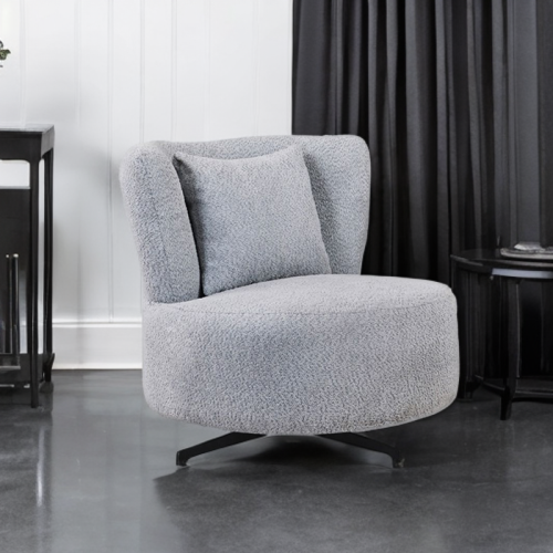 كرسي بوكليه دوار رمادي رقم ZH-06