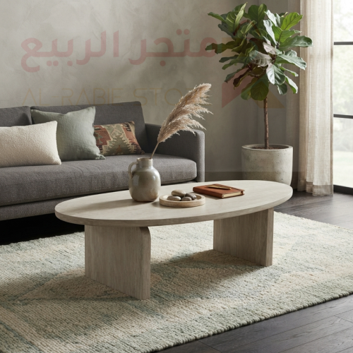 طاولة ضيافة مفردة خشب بقاعدة خشب رقم MTC0148