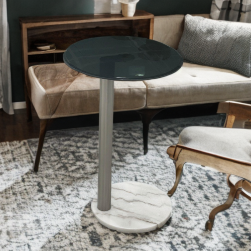 طاولة خدمة زجاج بقاعدة رخام رقم AR-10210