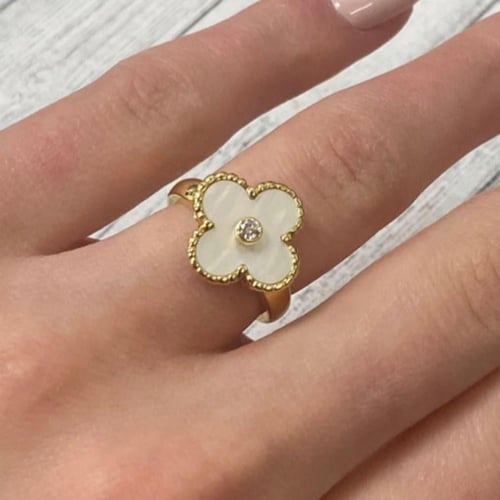 خاتم فان كليف أبيض شامل الملحقات