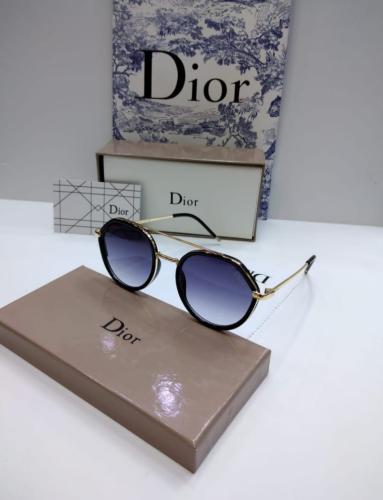 نظارة ديور ذهبي مع الملحقات طبق الأصل