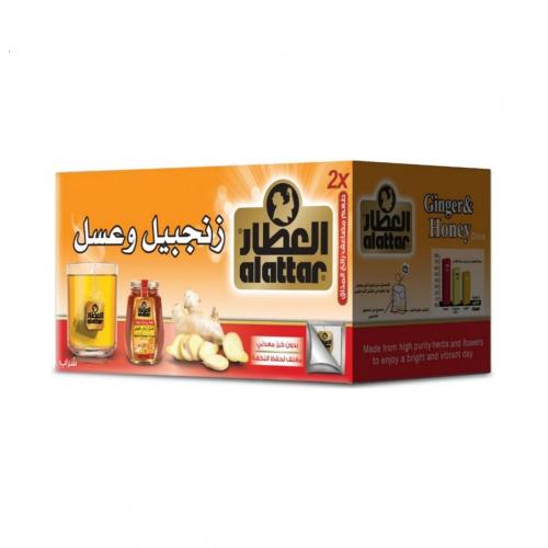 شاي زنجبيل وعسل العطار- 20 ظرف