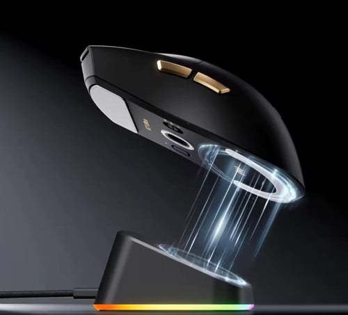 لا سلكي Mchose K7 ULTRA - Black & Gold