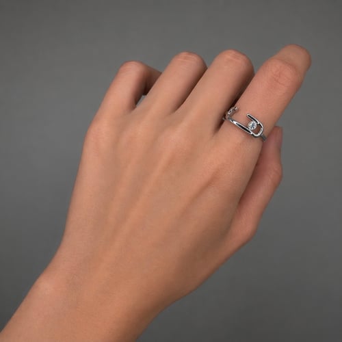 Miskha ring, silver color