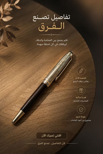 Official pen with decorated cover