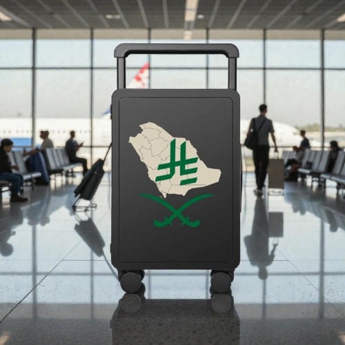 CABIN BAG بتصميم رمز الريال السعودي