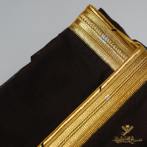 Handmade Hasawi cloak, yellow Indian fabric, summe...