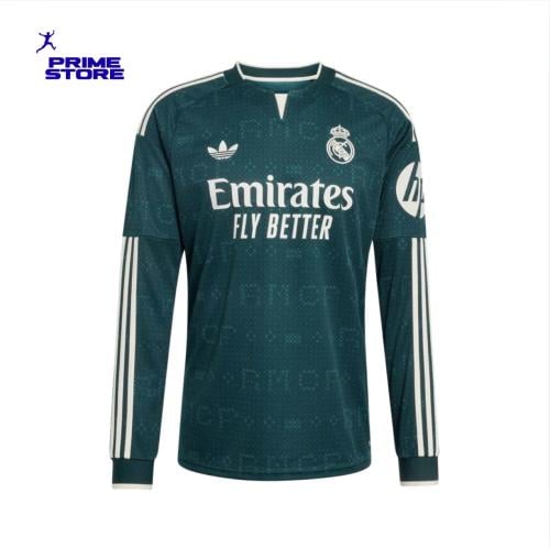 Real Madrid Away Jersey Long Sleeve Green 26/27