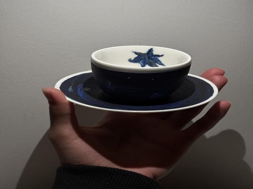 espresso blue cup