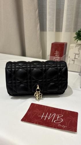 حقيبة ديور اسود ستراب لولو Dior talk phone pouch