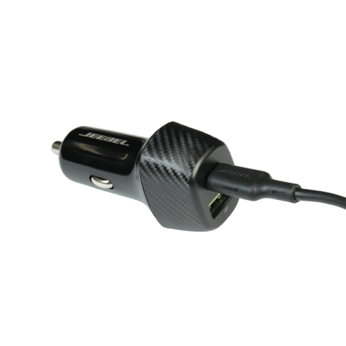 شاحن سيارة جيبل بقوة 38 واط مع كابل آيفون معتمد