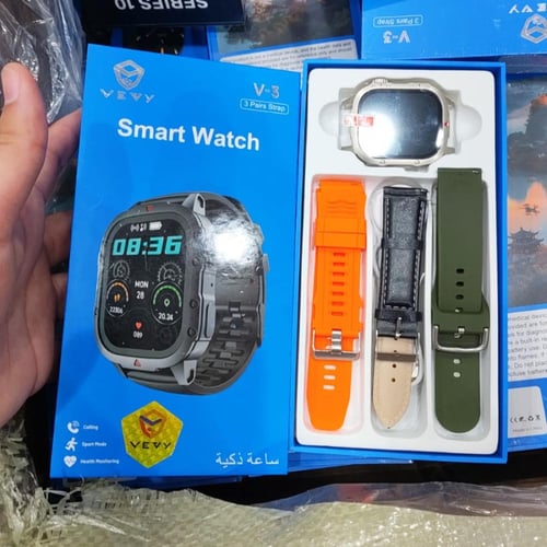 ساعة ذكية من VEVY مع ثلاث ستراب