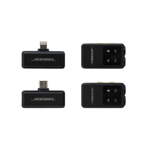 مايك جيبل لاسلكي مزدوج بشاشة رقمية