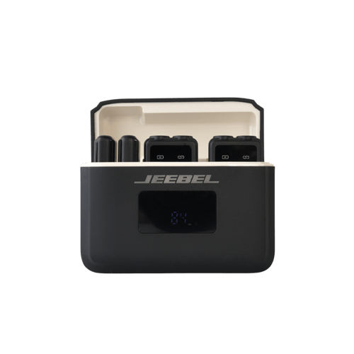 مايك جيبل لاسلكي مزدوج بشاشة رقمية