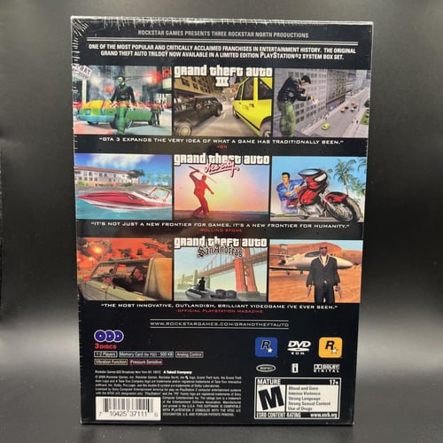 Grand Theft Auto Trilogy for PS2 New