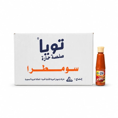 تويا سومطرا صلصه حاره 140 مل*48 حبه