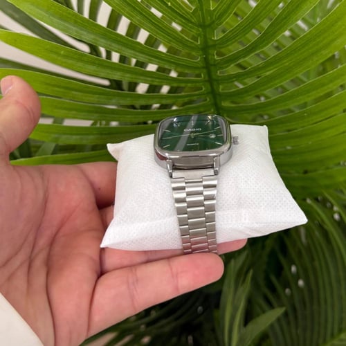 ساعة كاسيو - فضي ميناء ( تركوازي )