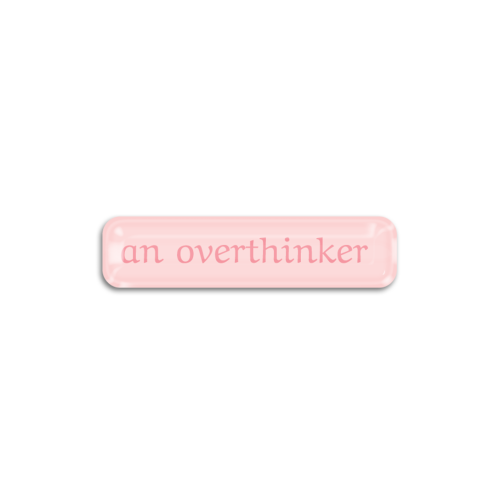 an overthinker | ستيكر