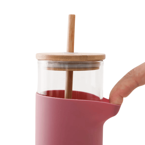 كوب زجاجي زهري - 500ML