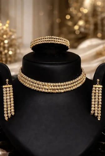 طقم دوريكا بديل الذهب – تصميم فاخر يضاهي الذهب الح...