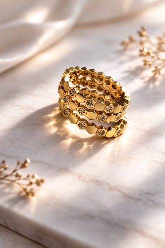 خاتم مرامي شوميه اناقة ثلاثية بديل الذهب مطلي ذهب...