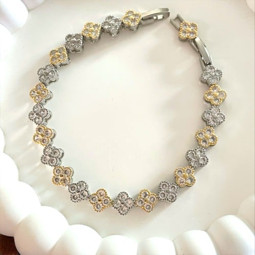 سوار وردات لون ذهبي وفضي. MB-078