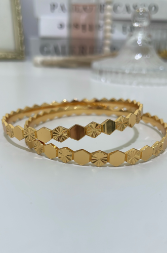 بناجر شوميه مطلية ذهب عيار ٢٢ /2حبة. MB-356