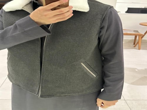 سديري صوف مع فرو