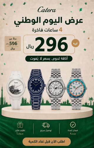 بكج اليوم الوطني – أربع ساعات رجالية فاخرة