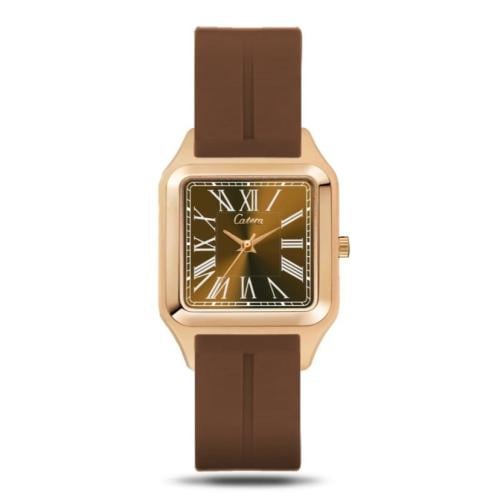 ساعة رجالي ربل لون السير بني