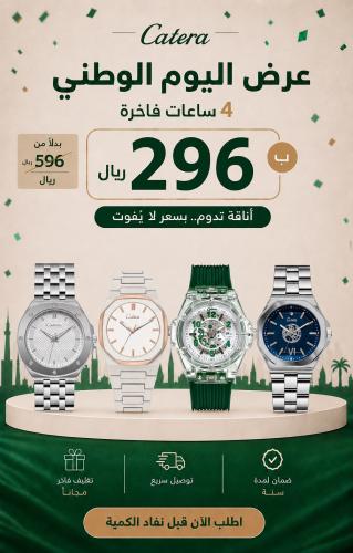 بكج اليوم الوطني – أربع ساعات رجالية فاخرة