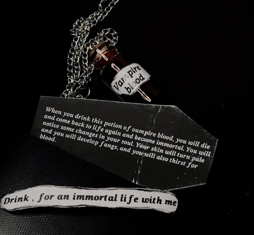 Vampire blood necklace