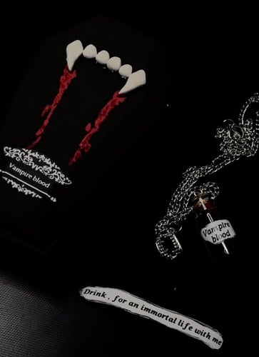 Vampire blood necklace