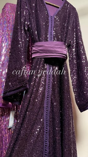 قفطان الترتر موف غامق