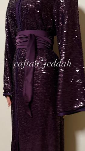 قفطان الترتر موف غامق