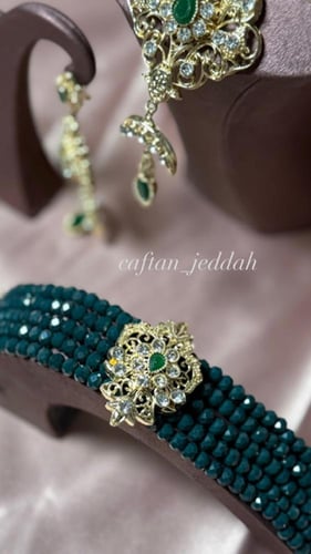 طقم زمرد هندي