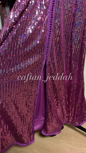 قفطان الترتر موف فاتح