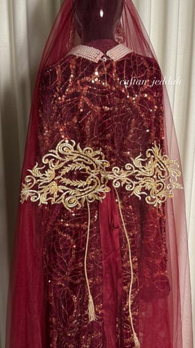 تكشيطة عروس مخمل عودي