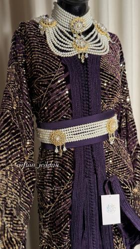 تكشيطة عروس مخمل موف