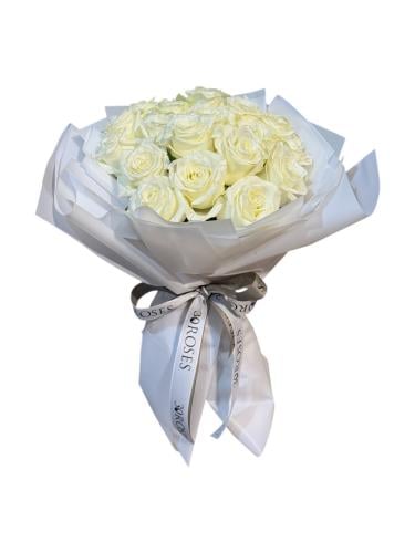 باقة جوري أبيض