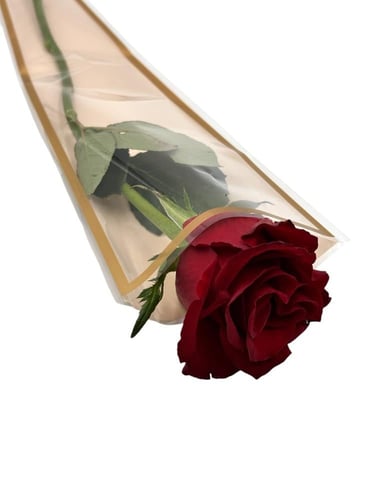 شدة تغليف بلاستيك لحبة الورد برونزي