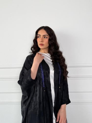 جاكار اسود مغسول تركي مشجر ( نص بشت)
