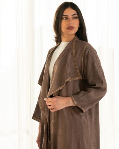 عباية فيسكون تطريز قصب مقاس(M/L)56