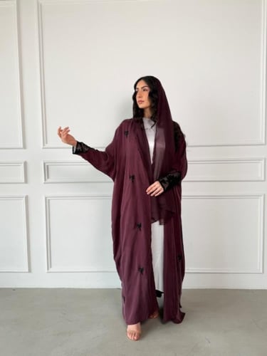 كوبرو جاكار مغسول عودي تطريز يدوي(نص بشت)