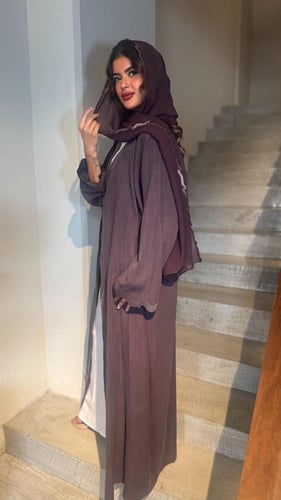لينن مغسول تطريز قصب
