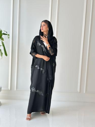 كريب ياباني مع دانتيل ( نص بشت)غير مبطنة